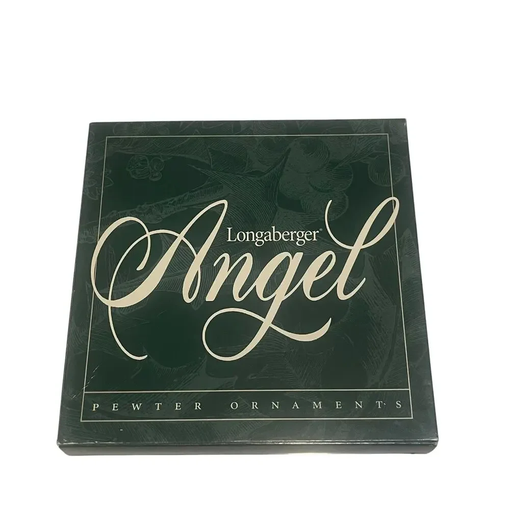 1998 Longaberger Angel Ornament Set Metal
